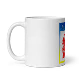 White glossy mug