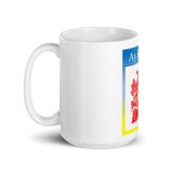 White glossy mug